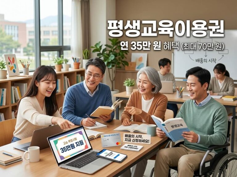 평생교육이용권 바우처 대상차 신청방법